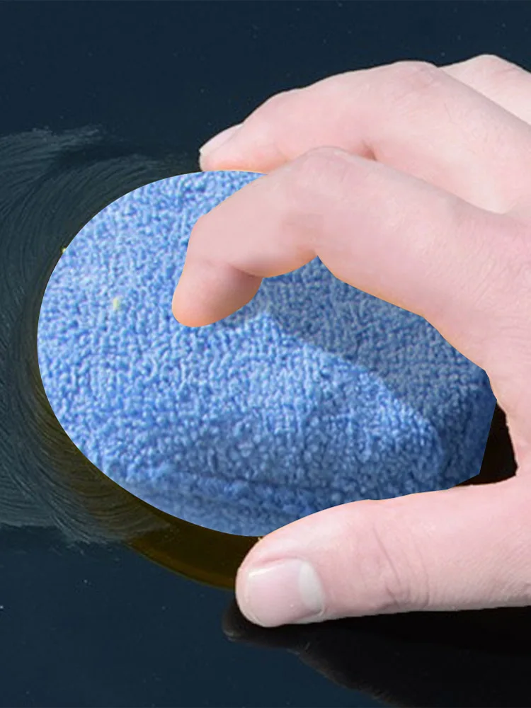 1Pcs 5'' Car Ceramic Coating EVA Sponge Glass Nano Wax Coat Applicator Pads Washing Tools Soft Microfiber Wax Applicator