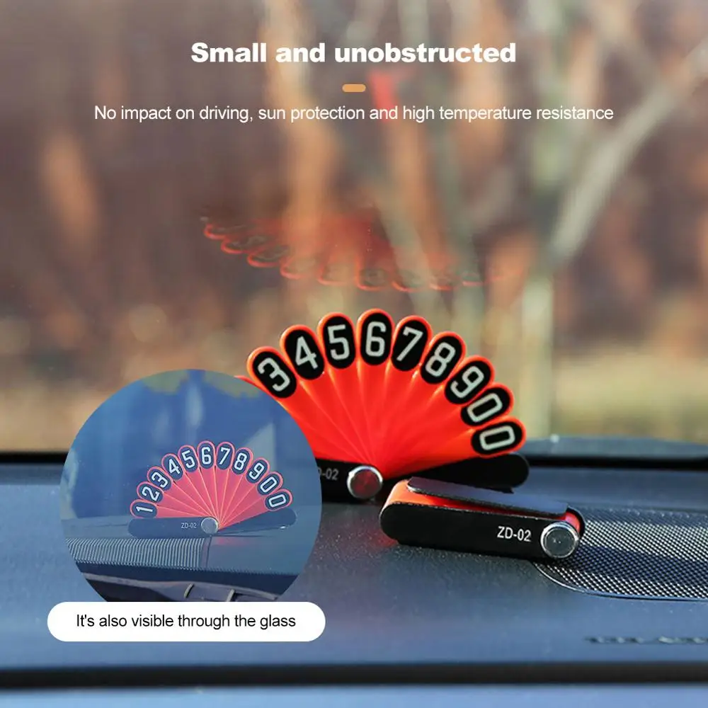 

Car Temporary Parking Card Telephone Number Plate Peacock Spreading Tail Shape Parking Card Universal for Auto Cars