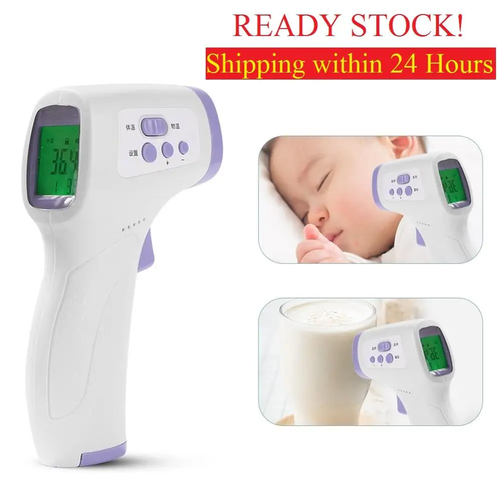

Non-Contact Digital Infrared Thermometer Forehead Pyrometer Portable Handheld Infrared Body Thermometer for Baby Adult