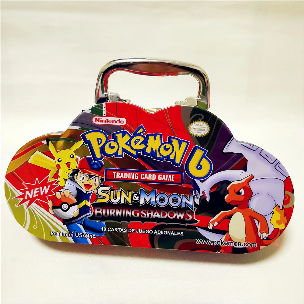 87 pièces Pokemon Portable boîte en fer blanc TAKARA TOMY bataille jouet passe-temps à collectionner jeu Collection enfants en mouvement