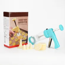 Печенье пистолет цветок-делая пистолет инструмент для выпечки смазочный пистолет крем шаблон монтажный узел