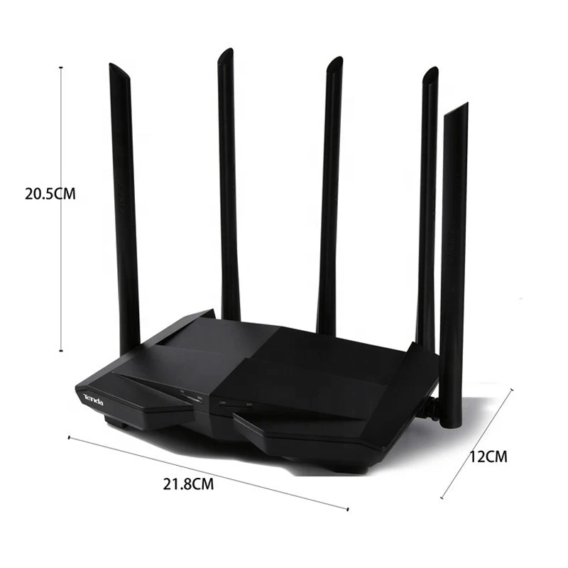 Tenda AC11 AC1200M Wi-Fi роутер с 2,4G/5,8 Ghz антенна с высоким коэффициентом усиления домашний двухдиапазонный беспроводной маршрутизатор, управление через приложение