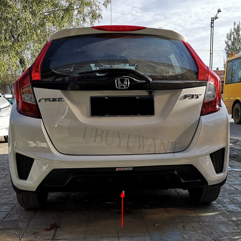 Автомобильный задний бампер украшения для губ Диффузор протектор кузова Комплект спойлер для Honda Fit Jazz
