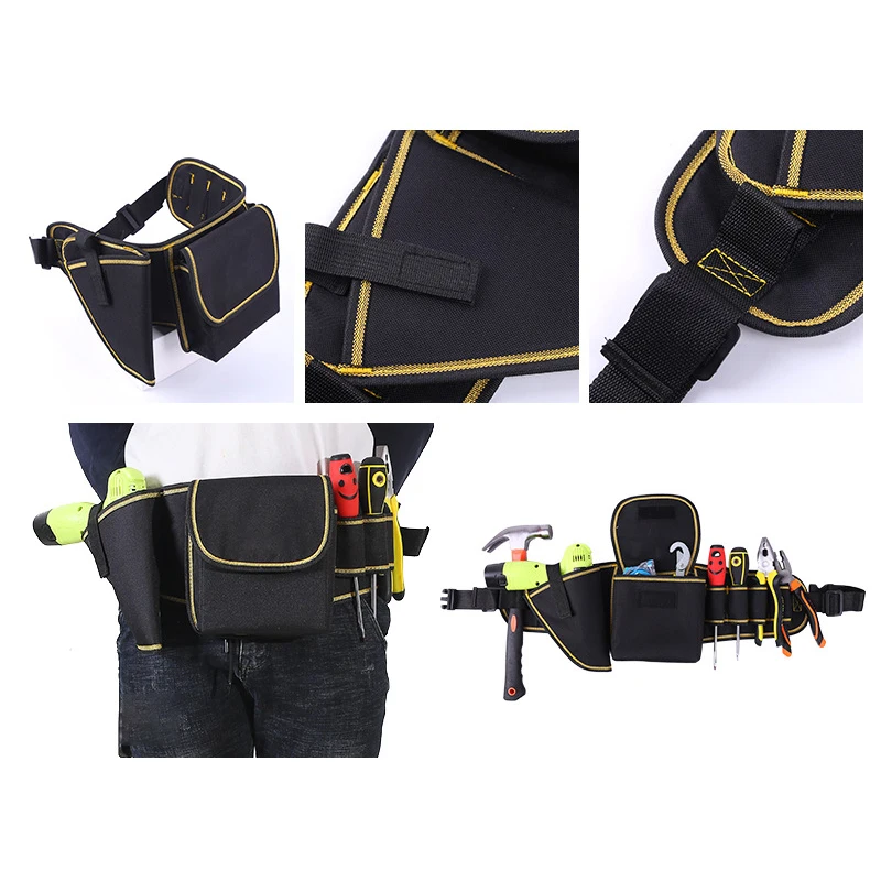 Multi-function Waist Pack Repair Tools Storage Bags Oxford Cloth Hardware Tools Pocket Wrench Pliers Storage Bag Tools mechanic tool bag