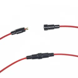 5/10 pcs/lot 5*20mm Fuse Wire Copper Connectors Insurance With Spring Socket Wire Circuit Breakers