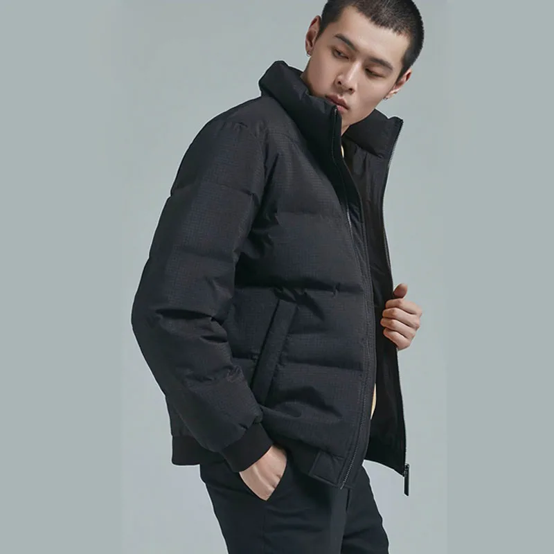  Original Xiaomi Mijia 90 Fun Men's Collar Casual Down Jacket 90% White Duck Down 4 Grade Water Repe