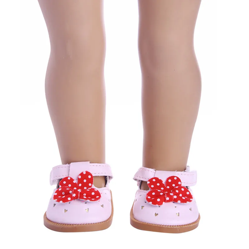 Doll Accessories Doll Shoes 7Cm Doll Shoes Handmade Boots Sequins Shoes For 18 Inch American&43Cm Baby New Born Doll Accessories For Generation Girl`Toy DIY