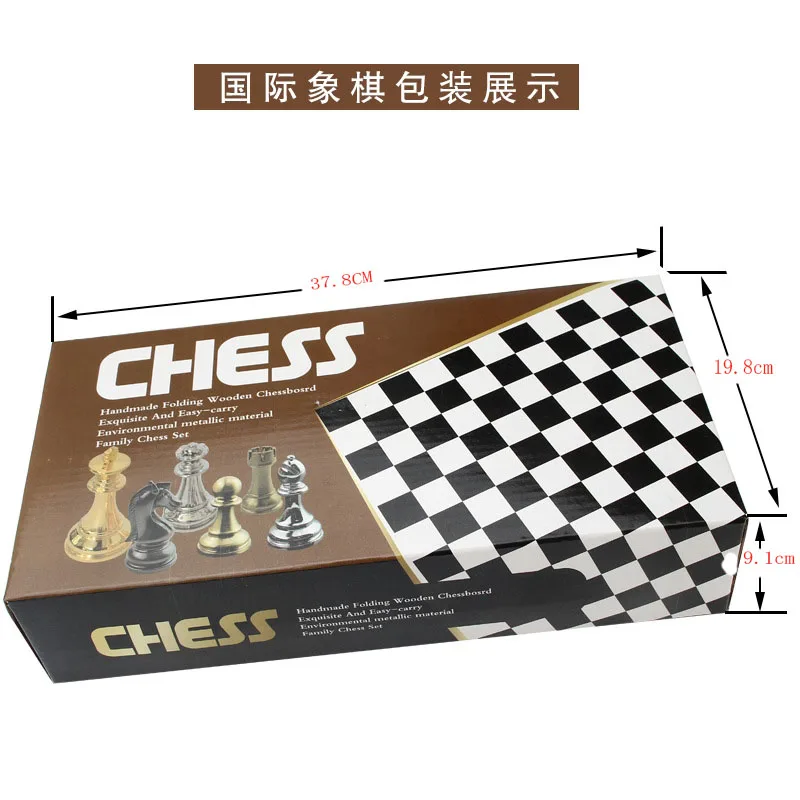 Profissional dobrável luxo grande jogos de tabuleiro de xadrez família  szachy jogo de mesa xadrez peças de metal conjunto jeux adulto jogos ed50zm  - AliExpress