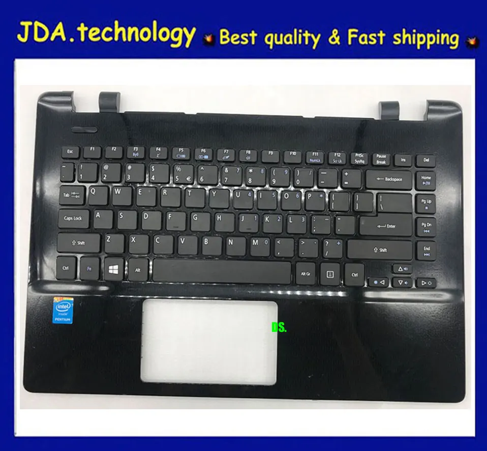Wellendorff 95%, новинка c-класс, чехол для ACER ASPIRE E14 E5-471G E5-421G E5-411 E5-471 Упор для рук США клавиатура верхняя крышка, футболка черного цвета с рисунком