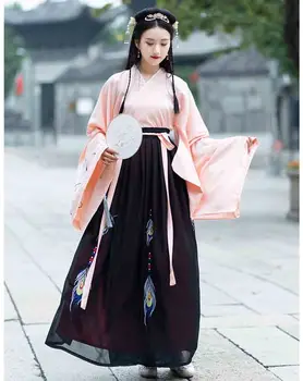 

Women Hanfu Ancient Chinese Tang Dynasty Vintage Dresses Female Fairytale Halloween Princess Costume Outfit For Lady Plus Size