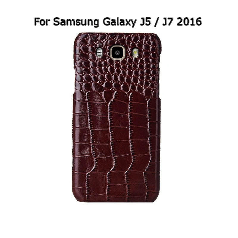 Чехол-накладка для телефона из натуральной коровьей кожи для samsung Galaxy J3 J5 J7 Pro Чехол из крокодиловой кожи роскошный чехол