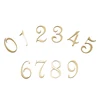 Modern/Brass House Numbers Letters Villa Hotel Room Number Digital Company Dormitory Home with glue/Number 0-9# ► Photo 2/5