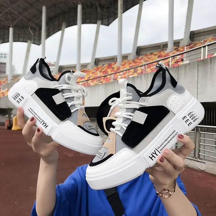 

2019 chun xin Listed Athletic Shoes Women's Korean-style Ulzzang Harajuku Versatile Online Celebrity Dad Shoes Enlightenment Ath
