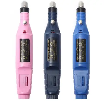 

1 Set 6 Bits Nail Art Drill File UV Gel Remove Sanding Buffer Pedicure Electric Machine Drills Professional Nail Art Tools Kit