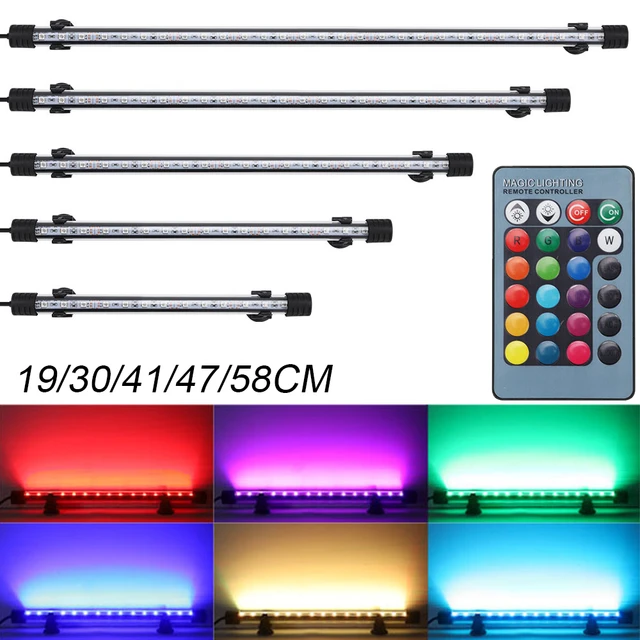 Comprar Luz LED para pecera 19/29/39/49cm Tubo de luz LED para acuario  impermeable RGB