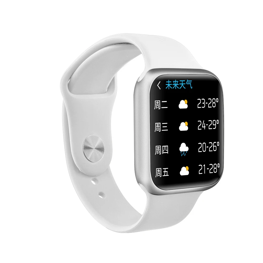 Смарт-часы P90 38 мм, полностью сенсорный фитнес-трекер IP68, водонепроницаемые, с беспроводной зарядкой, спортивные Смарт-часы PK, Apple Watch P68 P70 Pro - Цвет: Белый