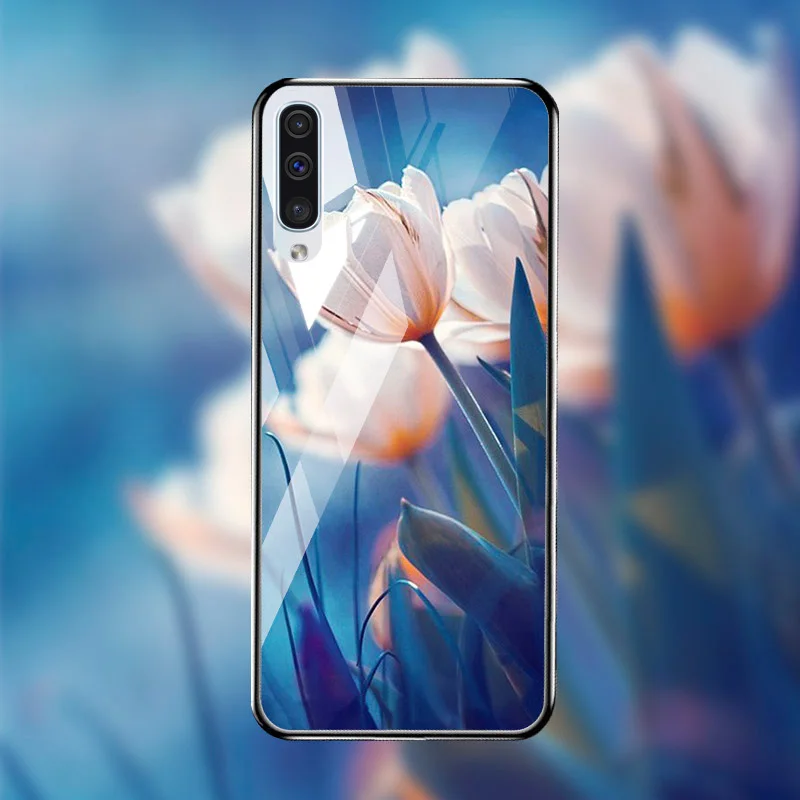 Закаленное Стекло чехол СПС samsung Galaxy A50 A70 A40 A30 A20 A60 A10 A80 A90 5G A50s A20s A10s чехол samsung A7 A8 плюс Чехол - Цвет: M028