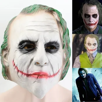 

Clown Mask Batman Latex Head Set Dark Knight Mask Cosplay Costume Party PropsThe Joker Halloween Gift