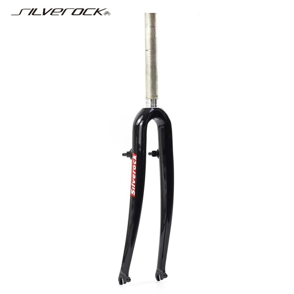 Вилка SILVEROCK 700C для дорожного велосипеда жесткая дисковая тормоза 28 6 мм 1/1/8 дюйма