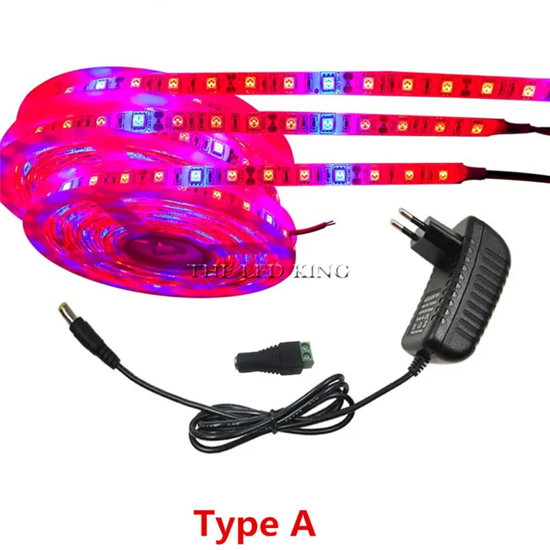 Фитолампа для выращивания растений 5 м водонепроницаемая светодиодная лента