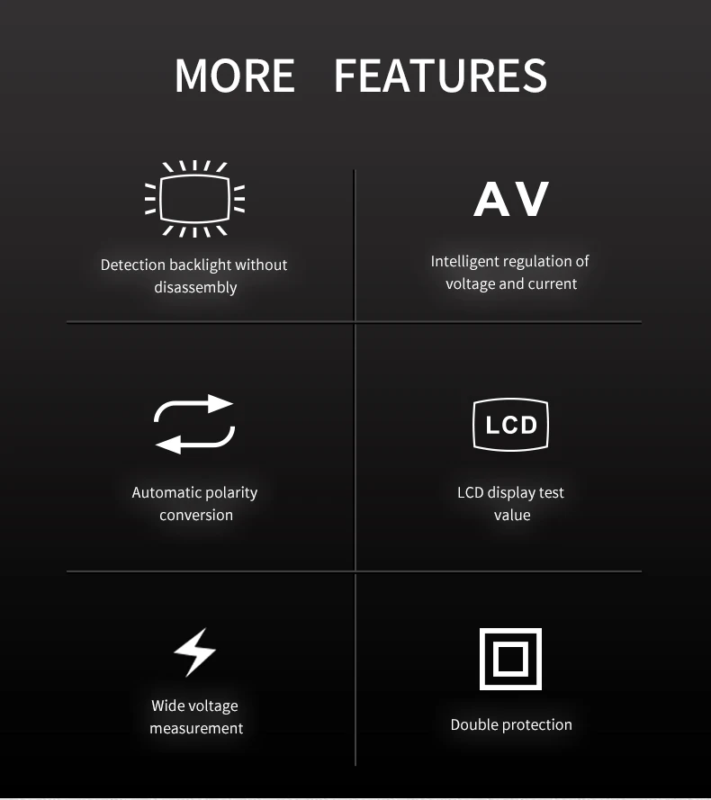 Testador de lâmpada led multiuso, instrumento elétrico