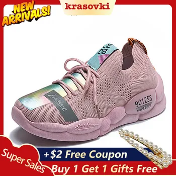 

Krasovki Casual Sneakers Women Canvas Shoes 2019 Autumn Shoes Women Summer Breathable Mesh Shoes Female Agan Shoes Female Shoes