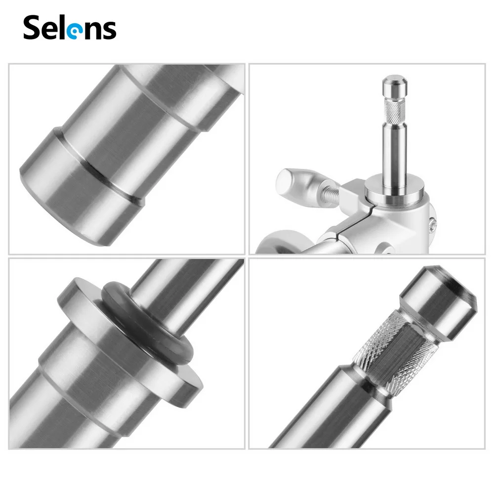 Selens Connector of Connecting Ground Lights Holder with Magic Legs Low Angle Fill Lighting Shooting Photo Studio,studio light connector