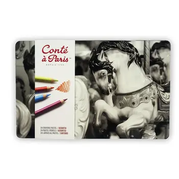 

Contè À Paris-box metal 24 crayon pencils pens