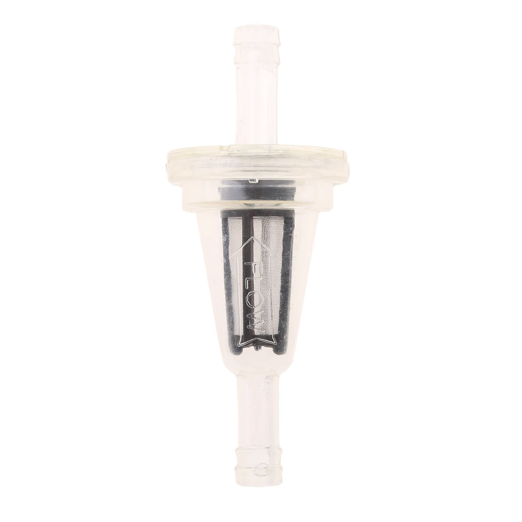 Plastic Universal Motorcycle Petrol Inline Fuel Filter For 8mm 5/16