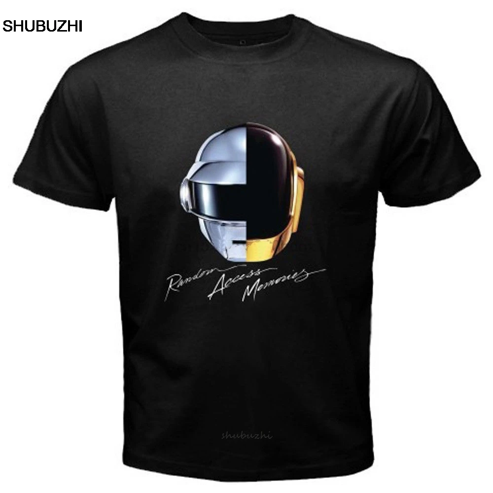 New Daft Punk Random Access Memories Electro Music Mens Black T Shirt Size S 3xl Fashion T Shirt Men Cotton Brand Teeshirt 2020 High Quality Brand T Shirt Casual Short Sleeve O Nec