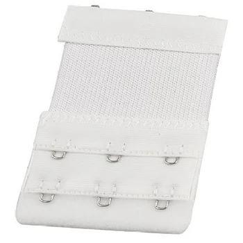 

3pcs Lady 3 x 3 Hook and Eye Tape Streych Extension Bra Extender White