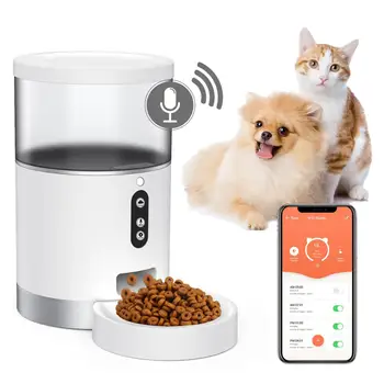 

Automatic Cat Pet Feeder, Smart Feeder, Wi-Fi Enabled APP for iOS and Android, Works with Google Home and Alexa, Scheduled Feedi