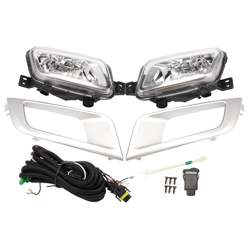 US $67.75 Car Front Bumper Fog Light Lamp Assembly with Bulb Switch Wiring Kit for Ford Ranger 2015 2016 2017 2018