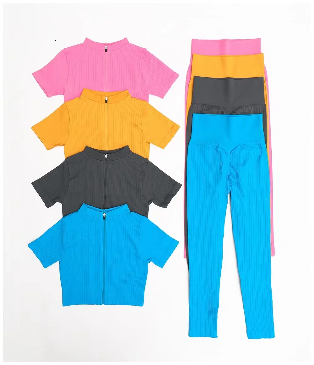 

Gradient Seamless Yoga Set Women Feamle Two Piece Crop Top Bra Leggings Sportsuit Workout Outfit Sport Fitness Gym Wear Clothing