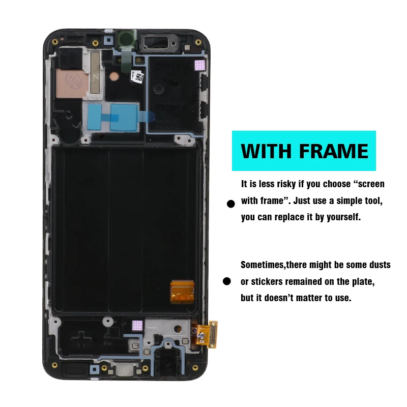 Super AMOLED For Samsung A40 LCD A405 LCD display touch Screen Digitizer Assembly with frame replacement repair parts