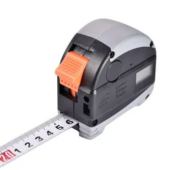 

5+30M Laser Range Finder Infrared Finder Portable High Precision Steel Tape Measuring Instrument Laser Level Construction Tools