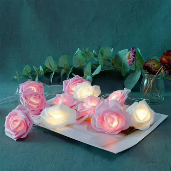 

3.7M LED Rose Flower String Lights Birthday Party Wedding Love Decoration Luminaria FestivalGarland Guirlande Lumineuse Light