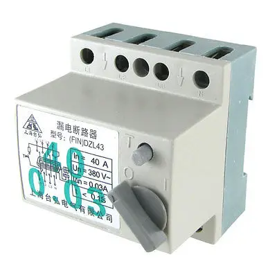 AC 380V 40A 4P переключатель типа ELCB утечки на землю выключатель