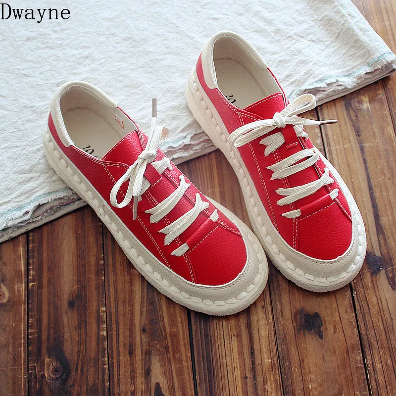 

Spring new super soft bottom shoes small red shoes retro art low help shoes.