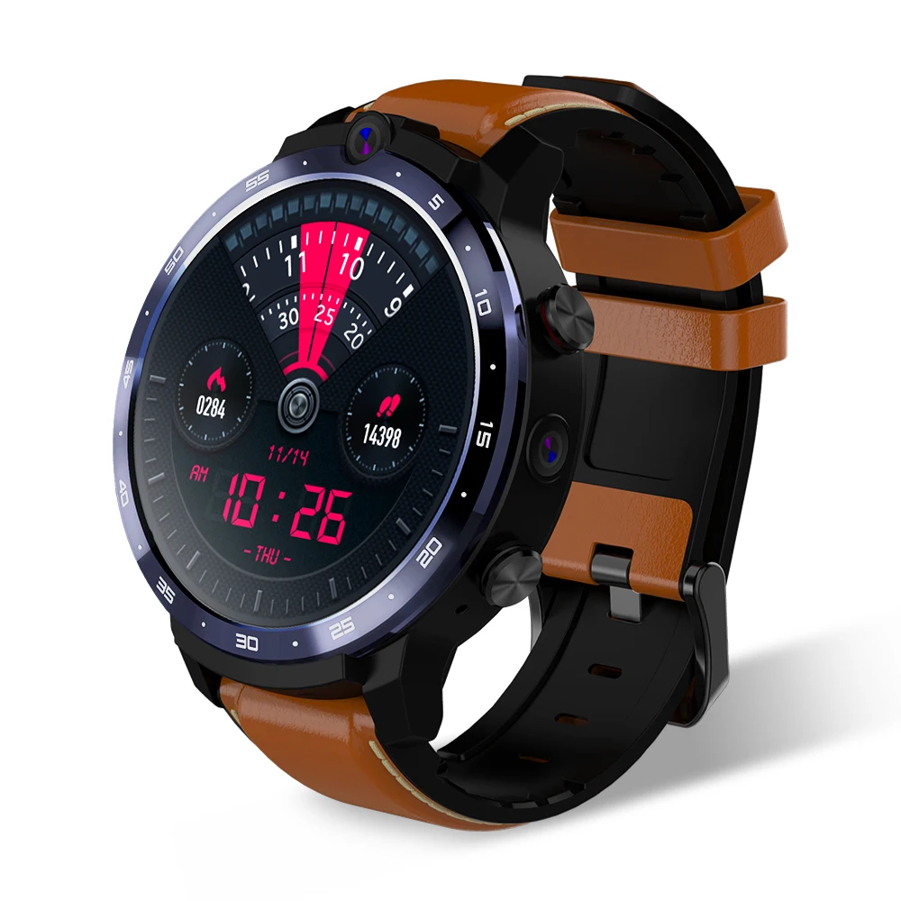 Смарт-часы SYSOTORY LEF12 500 Вт + 800 2 камеры GPS для мужчин 4G телефон частота сердечных