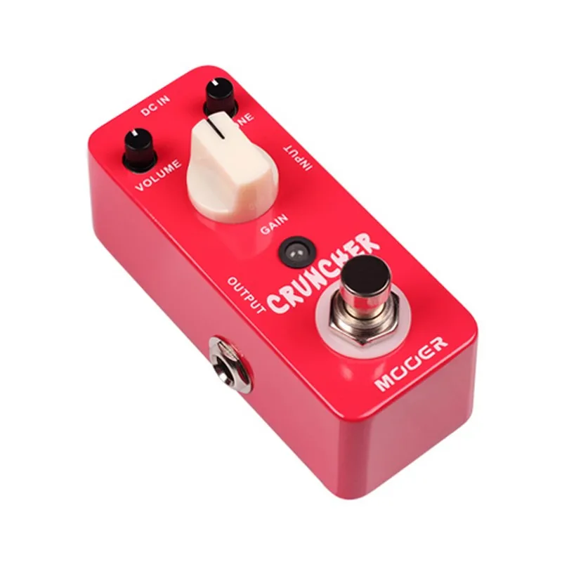 MOOER Cruncher с высоким коэффициентом усиления искажения педали педаль эффектов для электрогитары истинный обход металлический корпус для гитары эффекты аксессуары