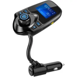 Cargador inalámbrico portátil de alta calidad para coche, dispositivo de identificación de llamadas Mp3, tarjeta transmisor Fm T10, manos libres, duradero