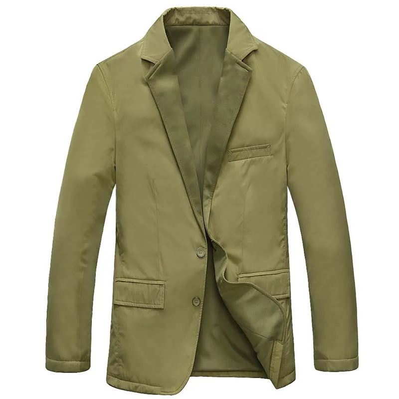 Хаки Брендовая одежда Tide, модный мужской костюм с блейзером, куртка из полиэстера на весну и осень, большие размеры, M-3XL - Цвет: Хаки