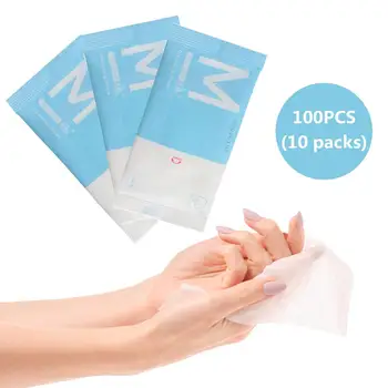 

100Pcs Hand Wipes Disinfection Portable Alcohol Wipes Cleanser Cleaning Sterilization Skin Cleaning Wipes Cotton Pieces