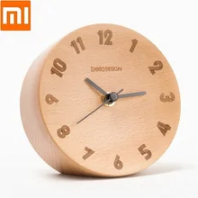 Xiaomi youpin скандинавские минималистичные украшения маленькие маятниковые часы деревянные немой подметания домашняя сигнализация для офиса Часы