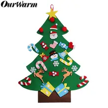 OurWarm DIY Войлок Рождественская елка для детей Рождественская елка украшения год Рождественский подарок для детей Рождественская вечеринка
