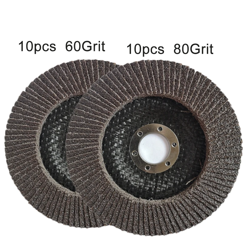 10 шт. 4-1/" Calcined шлифовальные диски 125 мм зернистость 60/80 для шлифовки полировки циркония внешний слой абразивной