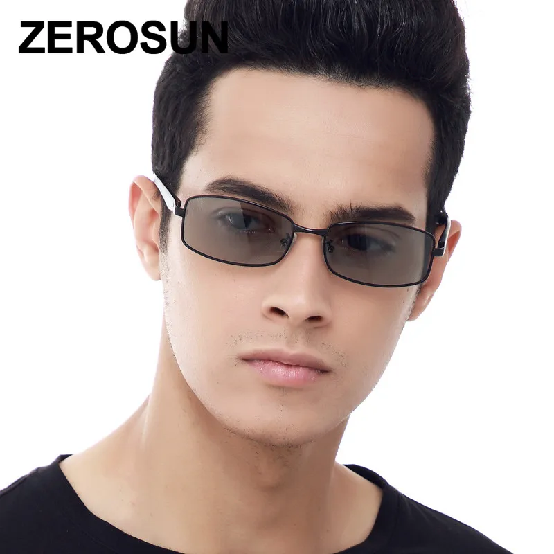 Zerosun фотохромные поляризационные солнцезащитные очки мужские прямоугольные солнцезащитные очки для мужчин для вождения HD переход Хамелеон РЫБАЛКА НЕГАБАРИТНЫХ