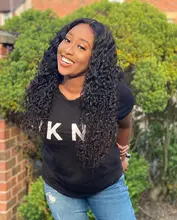 Transparent Lace Wig Human-Hair-Wigs T-Part Deep-Wave-Frontal Curly Wavy Brazilian And