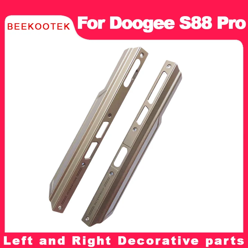 New Housing A Frontal shell Middle Side Metal Frame Housings Case Middle+Power Volume SOS Button Repair Parts For Doogee S88 Pro